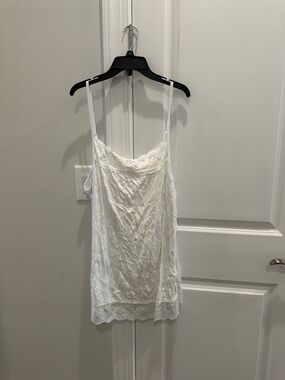 Maurices White Lace-Trim Camisole